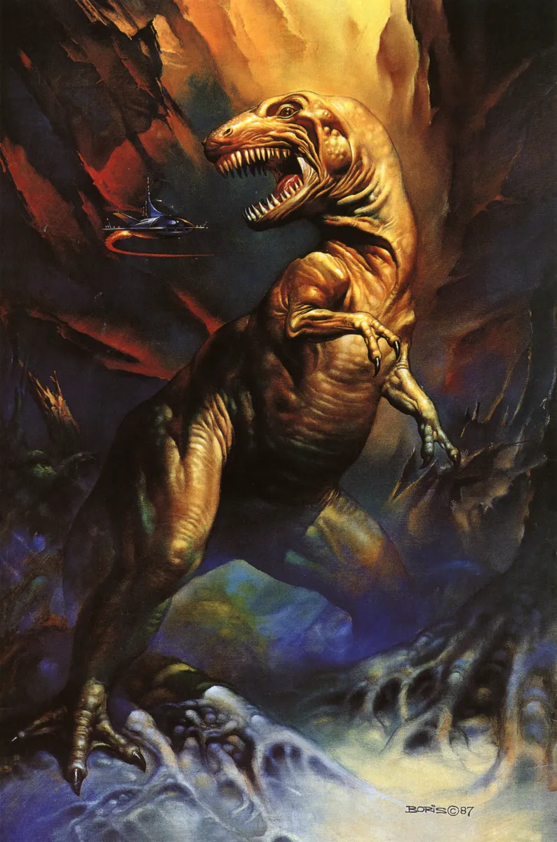 T-Rex And Spaceship